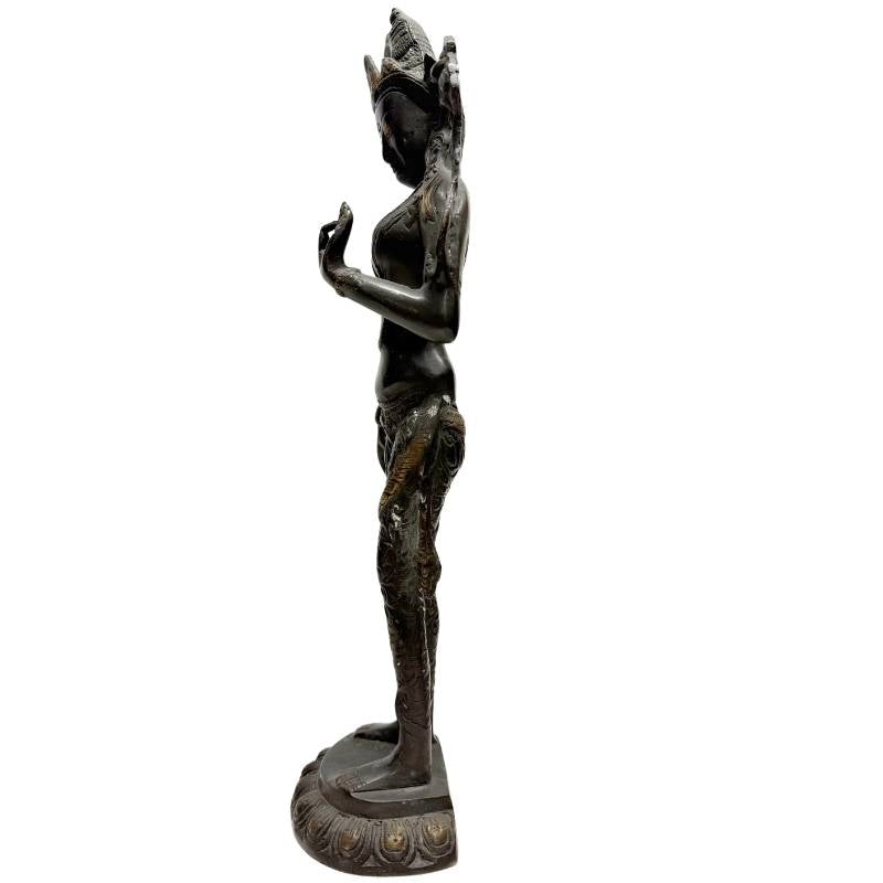 Tara Bronze Statue – Himalaya mit feinen Zierdetails | 1stBuddha