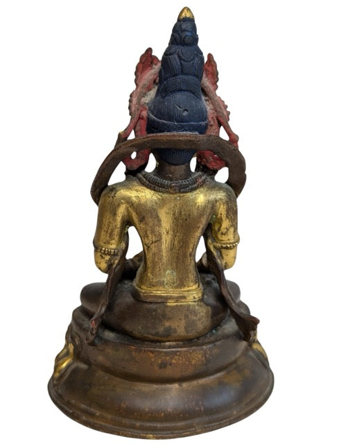 Tara Devotionsbild Bronze Himalaya vergoldet