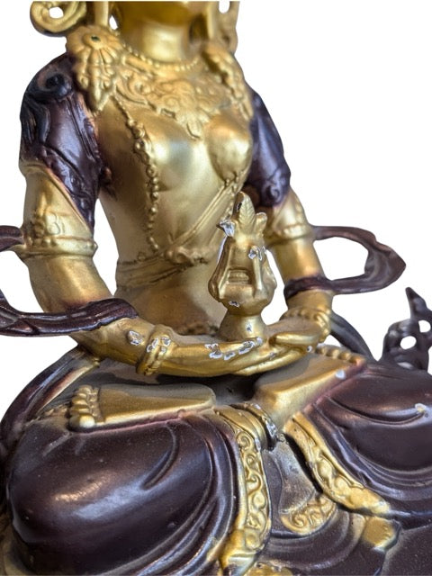 Tara Figur Metall modern in goldfarbener Ausführung