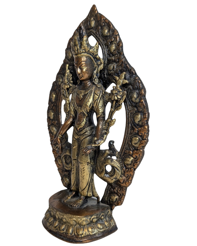 Tara Statue Bronze Tibet Nepal authentisches Objekt