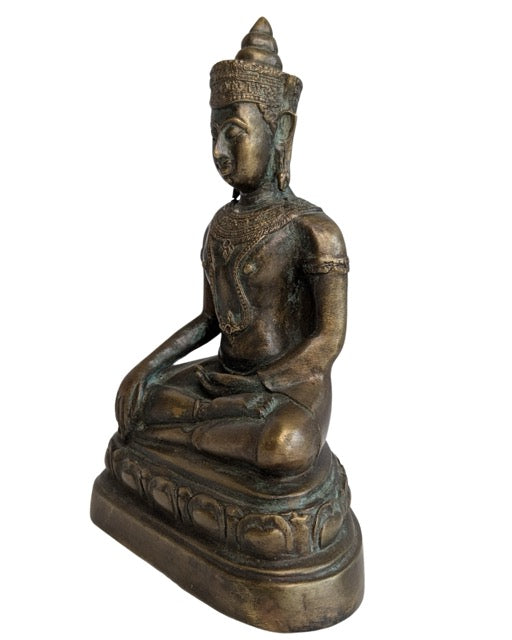 Thai Buddha Bronze Figur klassisch