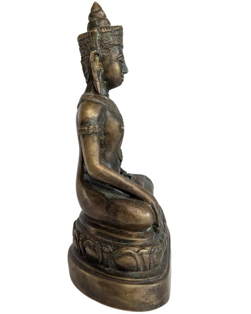Thai Buddha Bronze Statue Patina