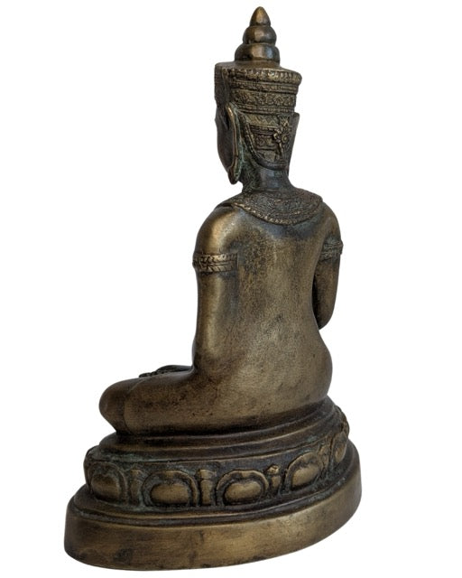 Thai Buddha Statue Bronze Feuervergoldung