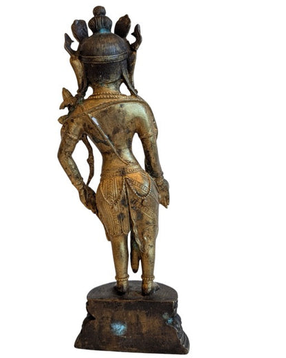 tibet avalokiteshvara bronze skulptur ruhiger gesichtsausdruck