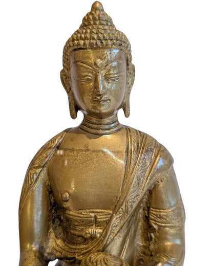 tibet buddha meditation bronze skulptur lotus basis klassisch