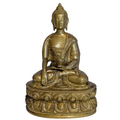 tibet buddha meditation bronze skulptur lotus basis