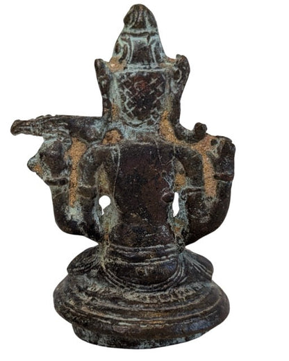 Vishnu Bronze Indien antik mit Patina