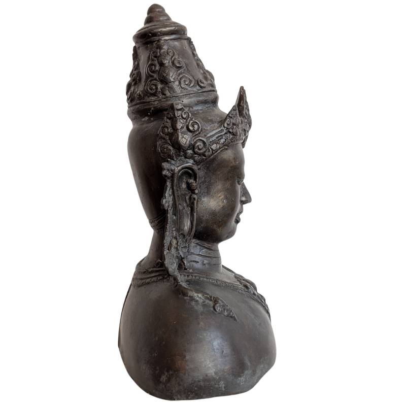 vishnu bueste bronze kambodscha khmer stil