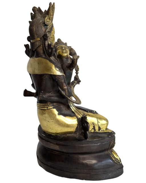 Yab Yum Statue Bronze Devotionsobjekt