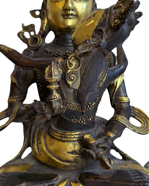 Yab Yum Statue Bronze Patina
