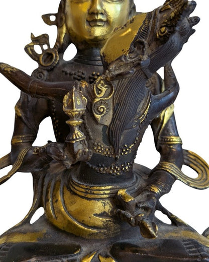 Yab Yum Statue Bronze Patina