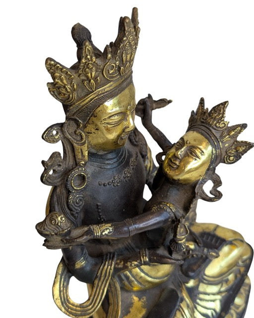 Yab Yum Statue Bronze traditionell